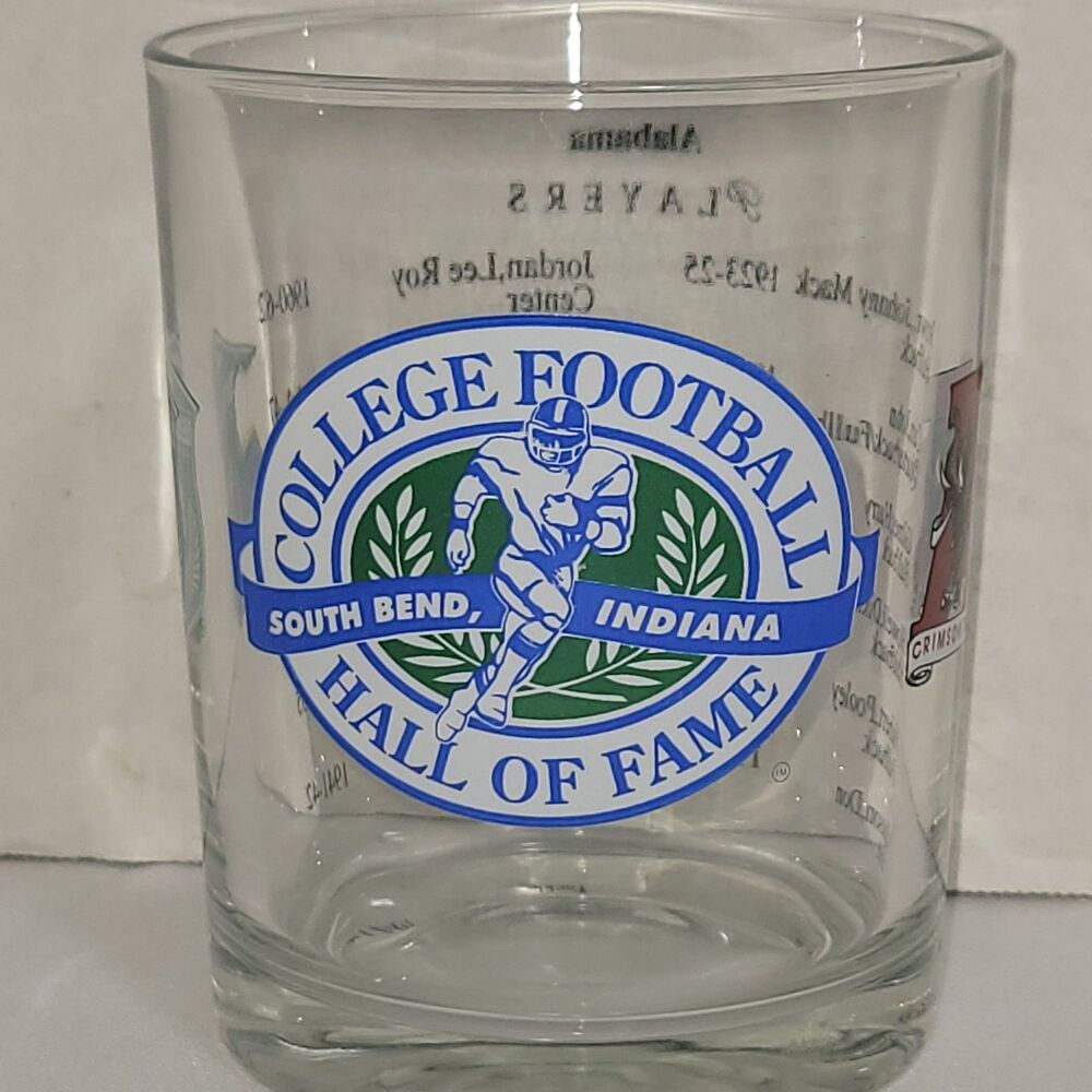 Alabama Crimson Tide College Hall of Fame South Bend Indiana Collectible Glass